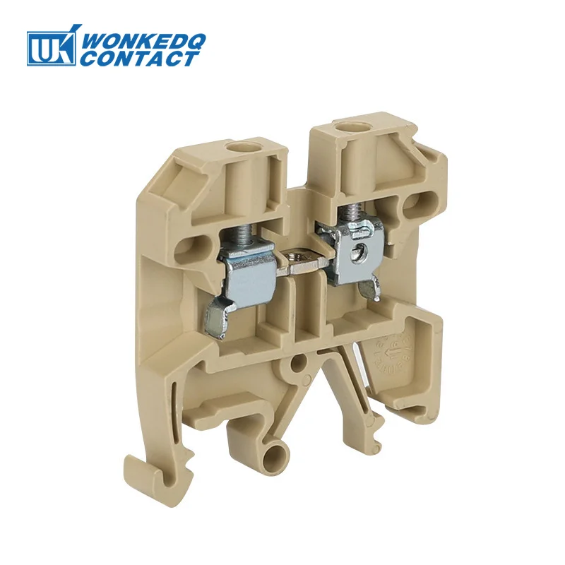100Pcs SAK2.5EN Universal Screw Connection Feed-through Wire Electrical Connector DIN Rail Terminal Block