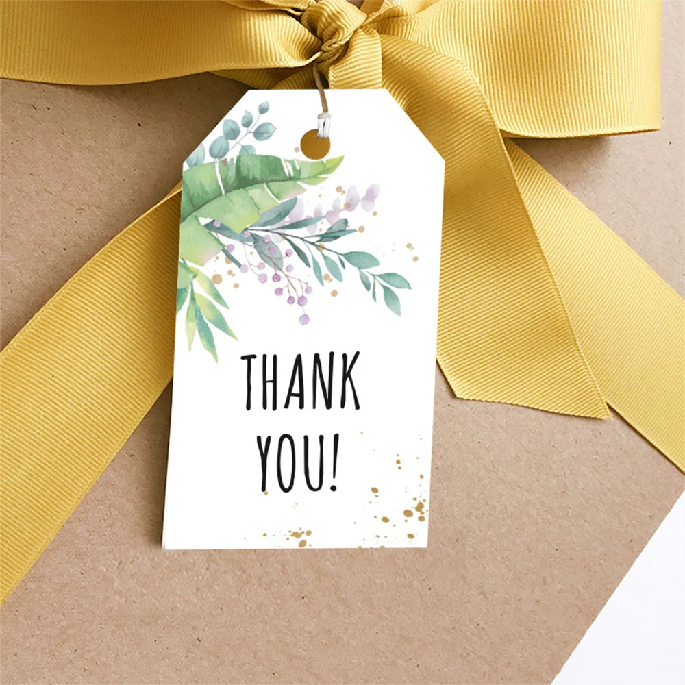 50 Stück rund danke Geschenk anhänger Kraft papier Hochzeit hängen Tags Etiketten karten für Leckerbissen Taschen Hochzeits dekoration liefert Geburtstag – Detail 7