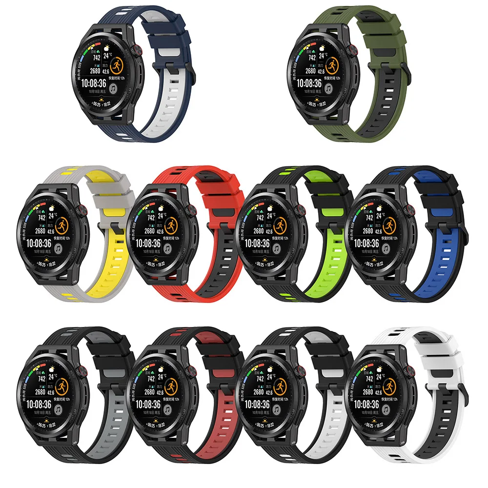 Ремешок силиконовый для Huawei Watch Gt3 46 мм/huawei Watch 3 Pro 48 мм ...