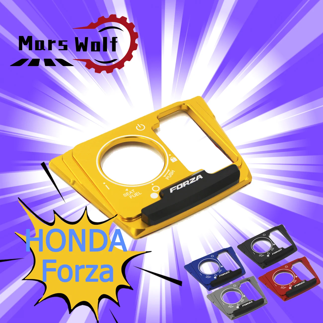 

For Honda MF13 Forza300 Forza250 125 2017-2020 Ignition Key Switch Electric Door Lock Cover Cap Guard Protector