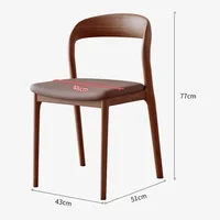 Desk Dining Chair Kitchen Furniture Home Outdoor Living Room Modern Dining Hotel Sets Wooden Relaxing Stuhl Balcony Furniture 6