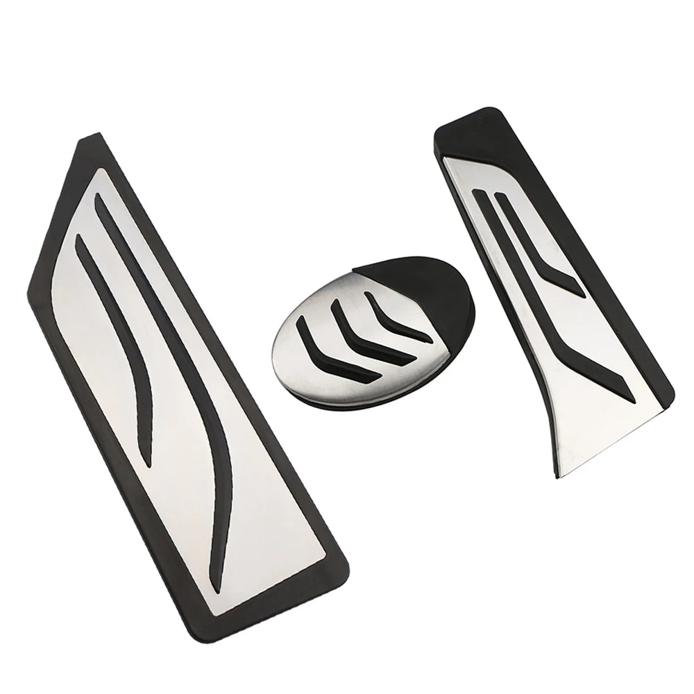 Color My Life Car AT Auto Accelerator Pedals Foot Rest Pedal Cover for BMW X1 F48 2-series Touring 218i 220i 220d 225xe LHD