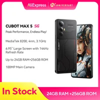 5G Smartphone CUBOT MAX 5, Dimensity 8200 4nm 3.1GHz, 6.95-inch 144Hz Large Screen, Gaming Phone, 24GB RAM(12GB+12GB), 256GB ROM 1