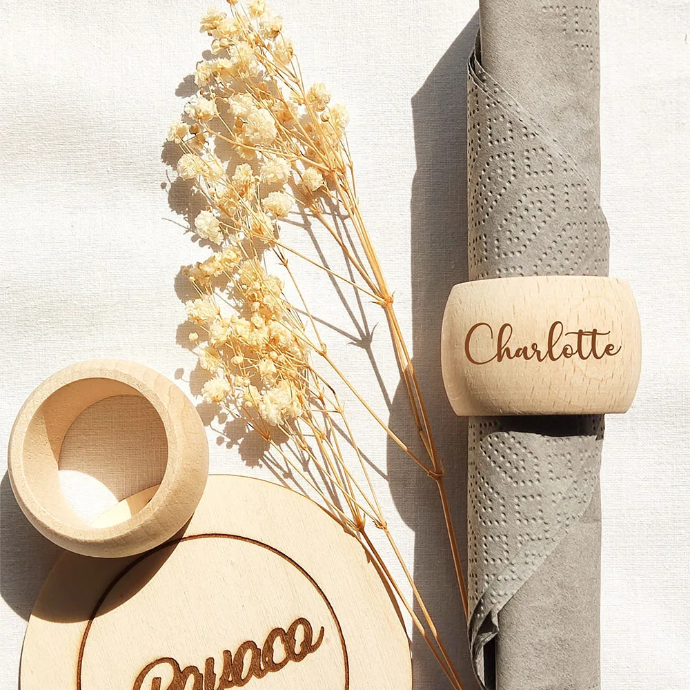 Personalized Engraved Wedding Napkin Rings: The Ultimate Touch of ...
