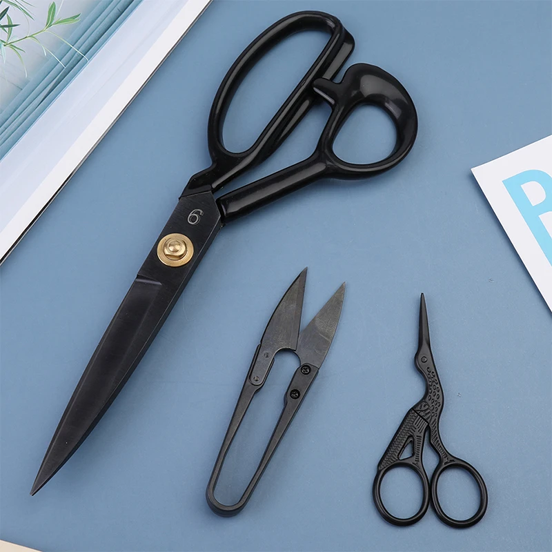Sewing Scissors KRABALL Professional Sewing Tailor Scissors Kit Cutting Scissors Cloth Needlework Stainless Steel Fabric Cutter Craft Shears