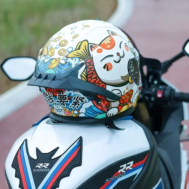 

Double lens motorcycle helmet racing full Casco Capacete protective DOT