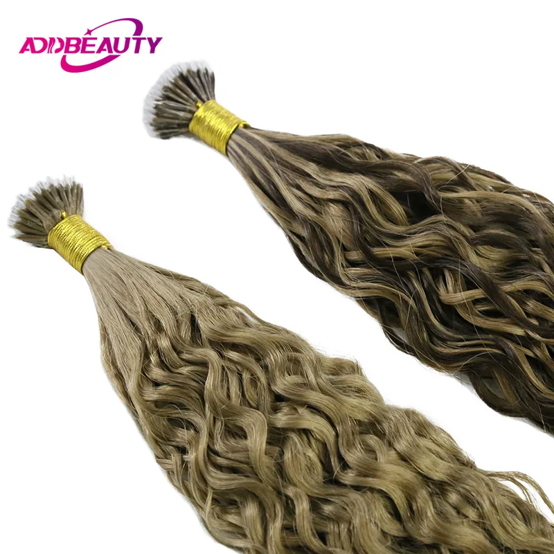 Micro Link Hair Extension Human Hair Natural Wave Women 0.8g/pc 50pcs Microlink Extension human hair extensions