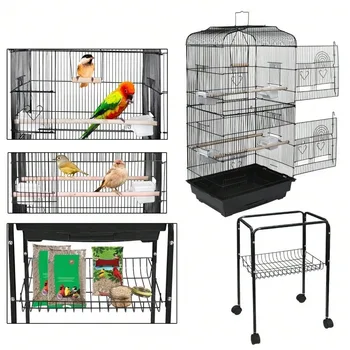 Rolling Bird Cage with Stand 3