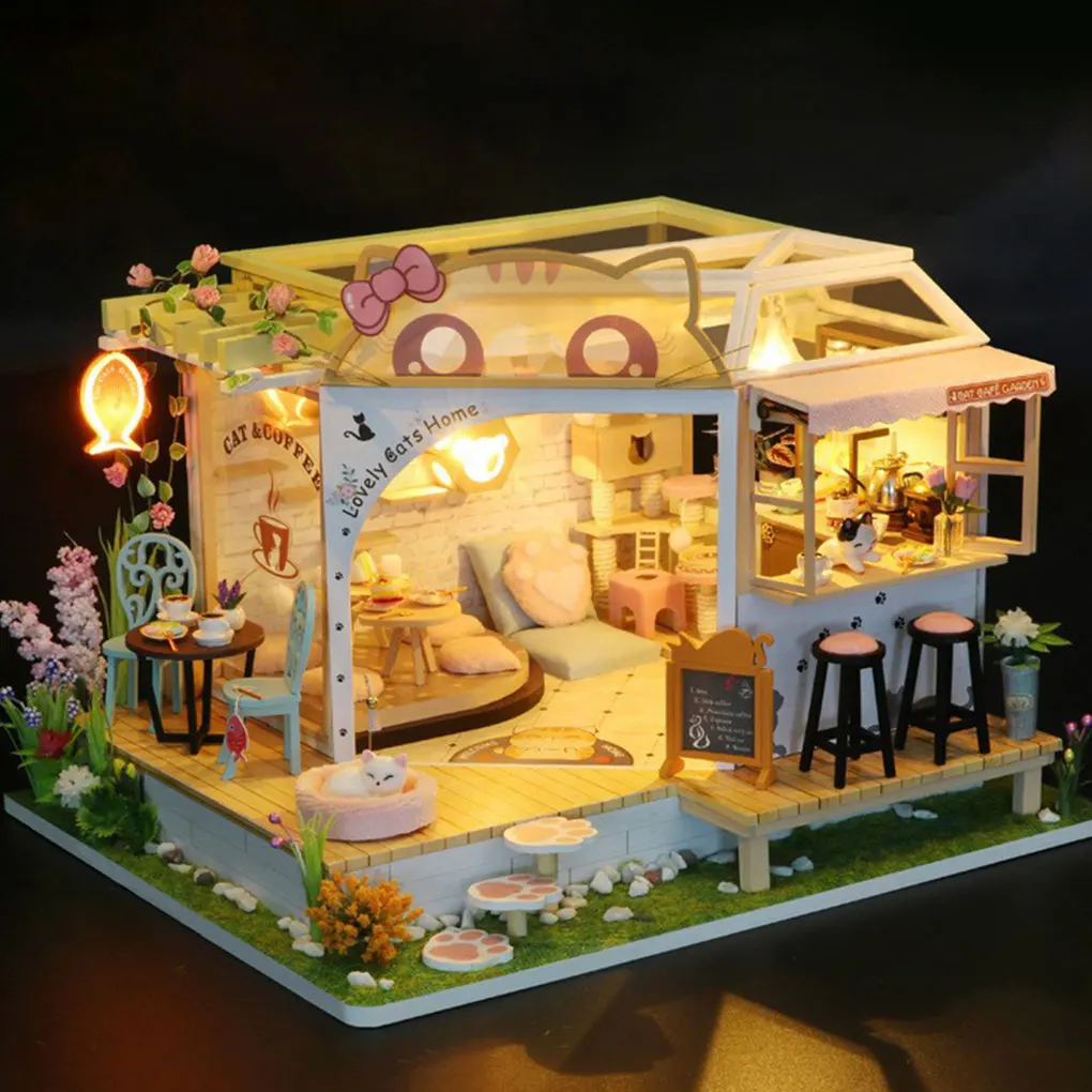 

Multifunctional DIY Miniature Dolls House Sturdy And Durable Gift Idea Wonderful Gifts DIY Dollhouse