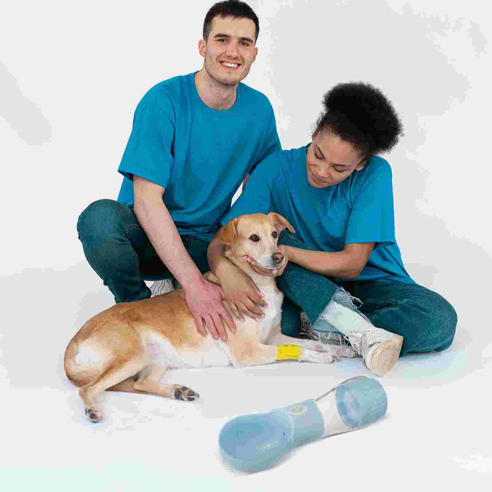 

Pet Food Cup Dog Travel Accessories Water Dispenser Container Bottle for Dogs Plastic with