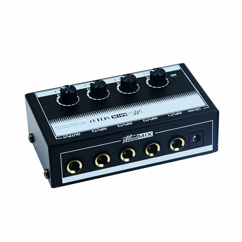 6.35 ts 6.5 mm jack mono 1/4 Guitar mic Professional Sound Mixer Low-Noise Audio Amplifier for Keyboards Musical Instruments