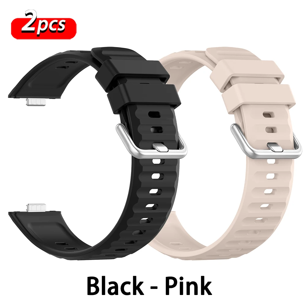 Premium Silicone Sport Strap - Replacement Smartwatch Band Accessory