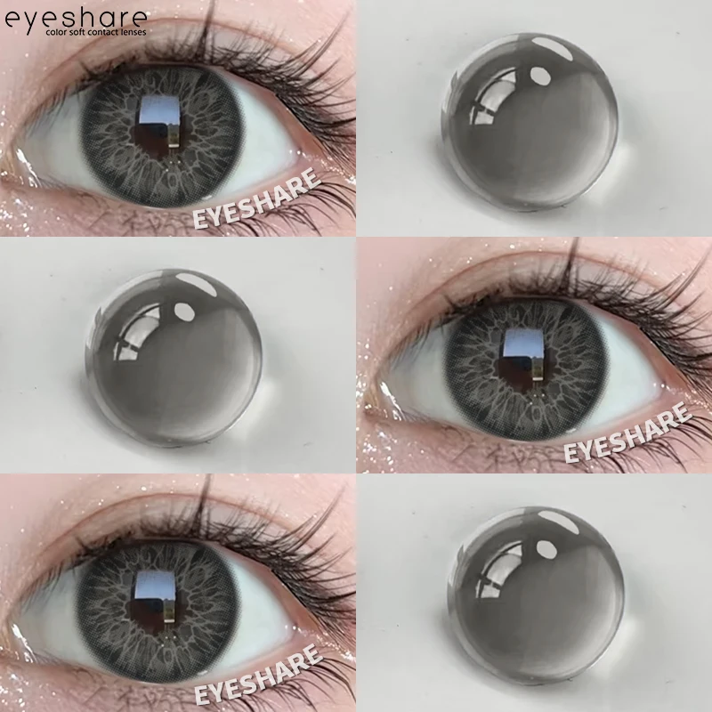 EYESHARE Beauty Brown Color Contact Lenses - 2pcs Enhanced Eye Aesthetic Lenses