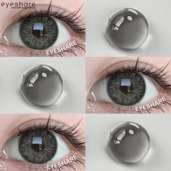 EYESHARE Beauty Brown Color Contact Lenses - 2pcs Enhanced Eye Aesthetic Lenses (LUCERNE - BLACK)
