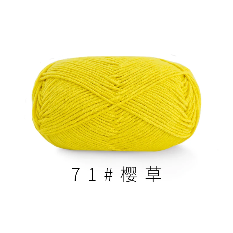 50g/pcs Combed Cotton Yarn Fine Wool Hand-crochet Diy Knitting Sweater Scarf Cotton Thread Medium Coarse Knitting Wool Ball