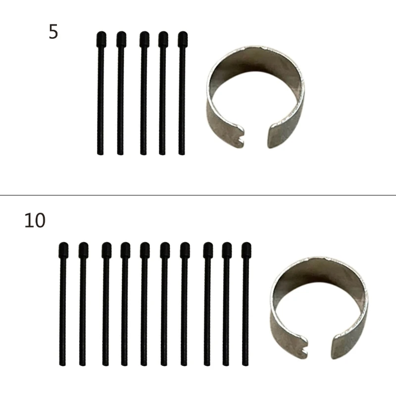 Universal Stylus Tips with Metal Clip for E-Readers and Tablets