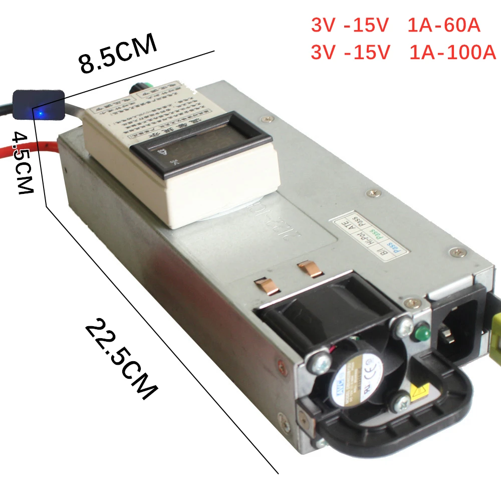 3-15V/30V 3-100A 전압 전류 조정 가능 4S 8S Lifepo4 리튬 이온 리튬 배터리 충전기 12V 14.6V 29.2V 납산 배터리 부품