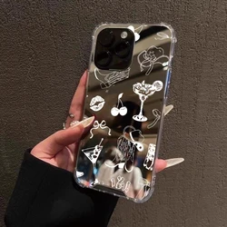 Western Cowboy Hat Cherries Mirror Acrylic Shockproof Phone Case Cover - iPhone 7 8 SE3 (1)