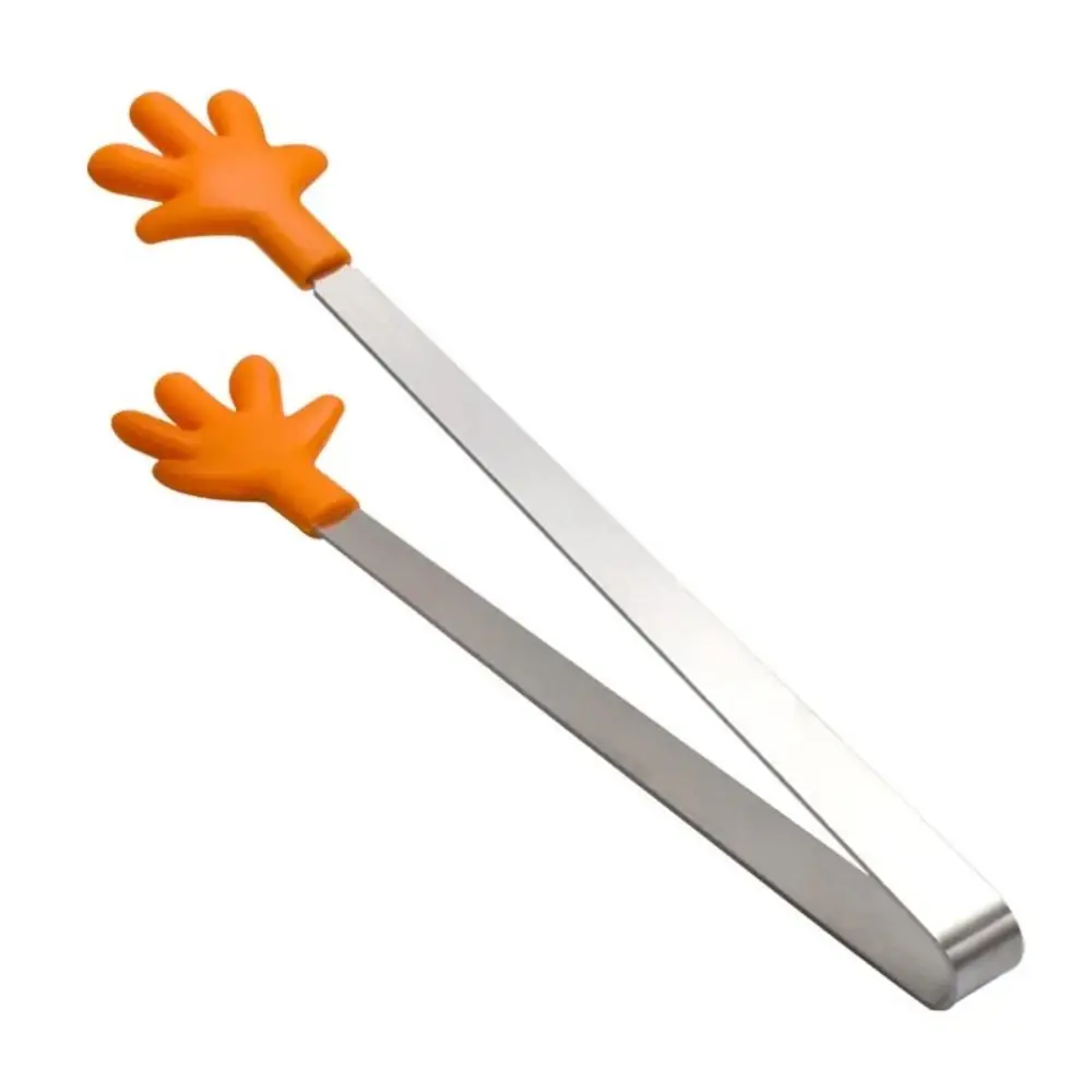 Silicone Stainless Steel Mini Snack Tongs with Non-Slip Handles