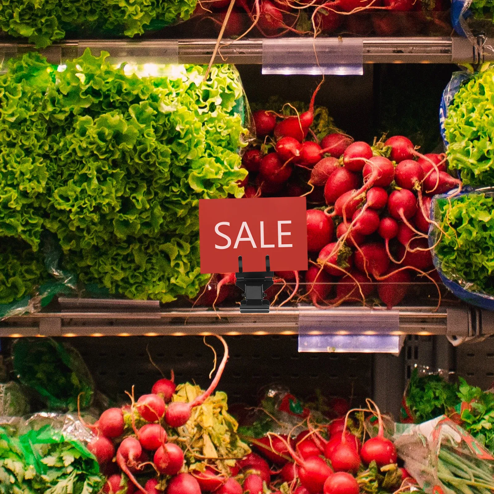 4개 세트 세련된 금속 사인 클립 가격표 홀더, 케이크 가게, 제과점, 소매점 진열대, 선반 라벨, 광고용 팝 디스플레이