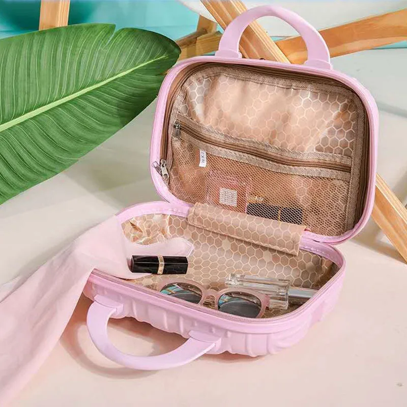 Luggage Female 14-inch Mini Makeup Case Small Suitcase Female Students Toiletry Bag Small Suitcase Short Distance Portable