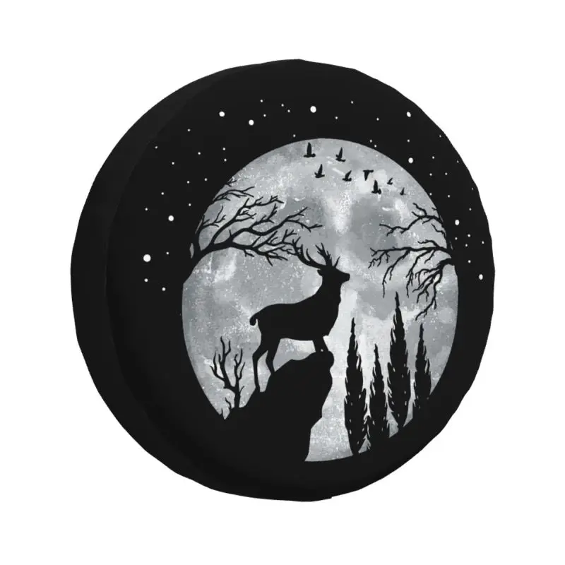 

Deer Reindeer Spare Wheel Cover for Jeep Hummer 4x4 SUV Custom Tire Protector 14" 15" 16" 17" Inch