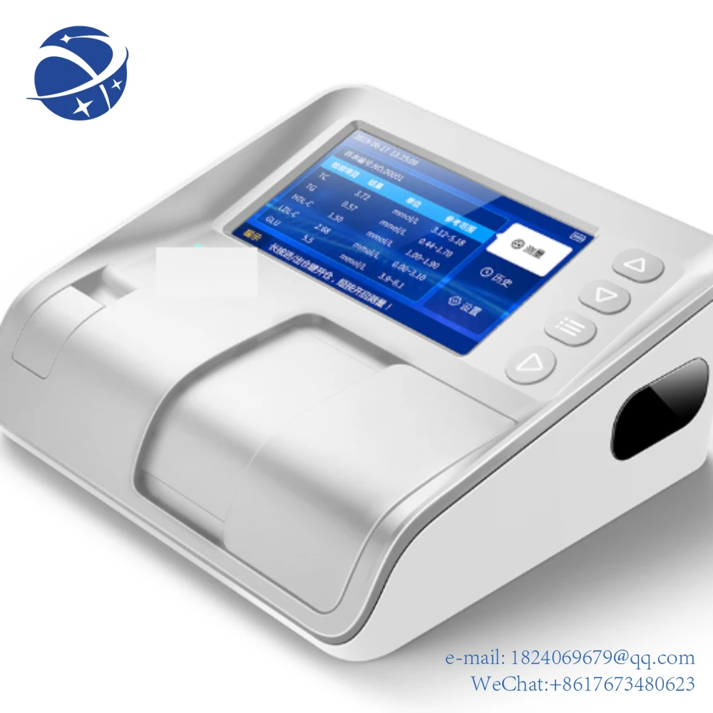 

Hospital clinical analytical instruments Blood Dry Biochemical Analyzer with Lipids and Glucose Tester Chips