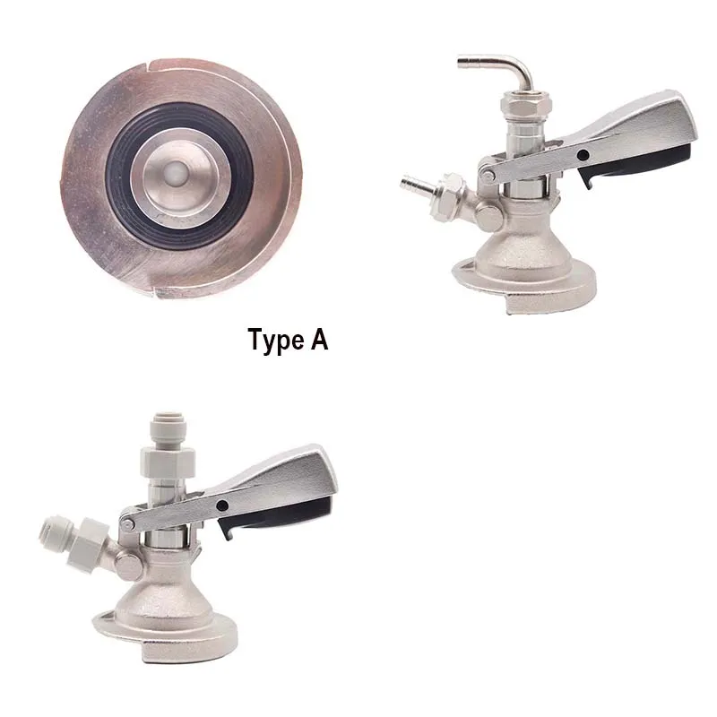 Premium Draft Beer Dispensing Coupler with Brass Body & Stainless Probe