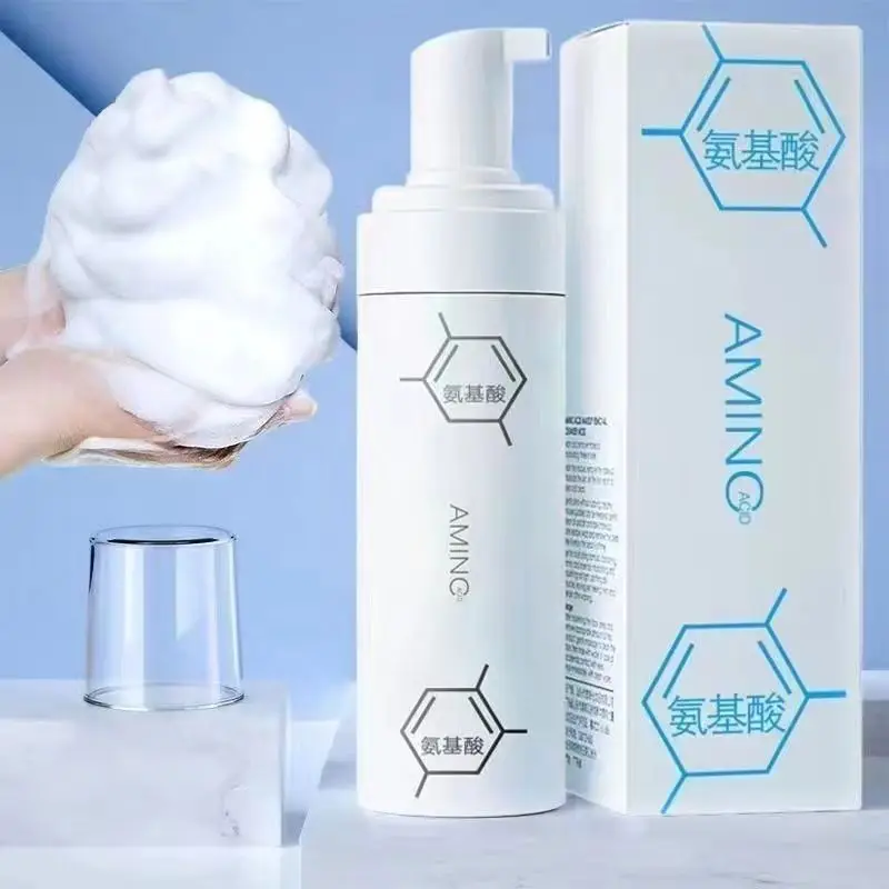 Amino Acid Cleansing Mousse Moisturizing Oil Control Deep Cleaning Facial Cleanser Foam Brighten Skin Colour Skin Care Products face wash