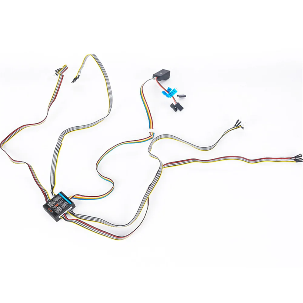 

Creative Universal RC Car Linkage Light 14-lights Lamp Group Kit for 1/8 1/10 RC Remote Control Car DIY Modification Accessories