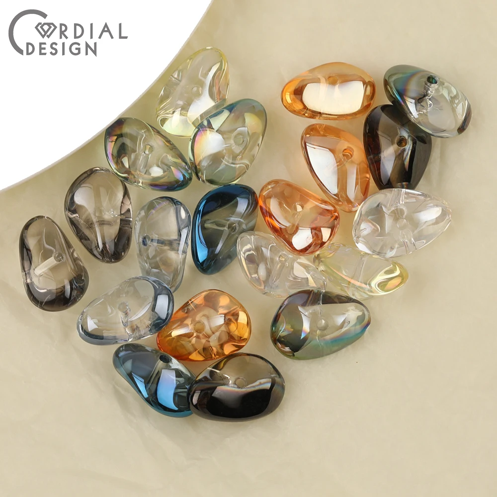 Cordial Design 11*17MM 200pcs Beads Making/Irregular Shape/Hand Made/Aurora Effect/DIY Glass Bead/Jewelry Findings & Components 1 Cordial Design 11*17MM 200pcs Beads Making/Irregular Shape/Hand Made/Aurora Effect/DIY Glass Bead/Jewelry Findings & Components - cordial