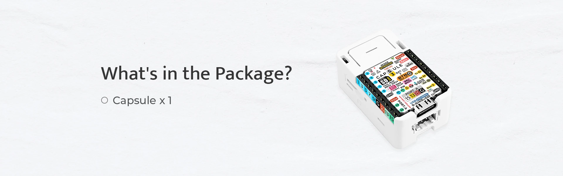 Official M5Capsule Kit w/ M5StampS3 IOT
