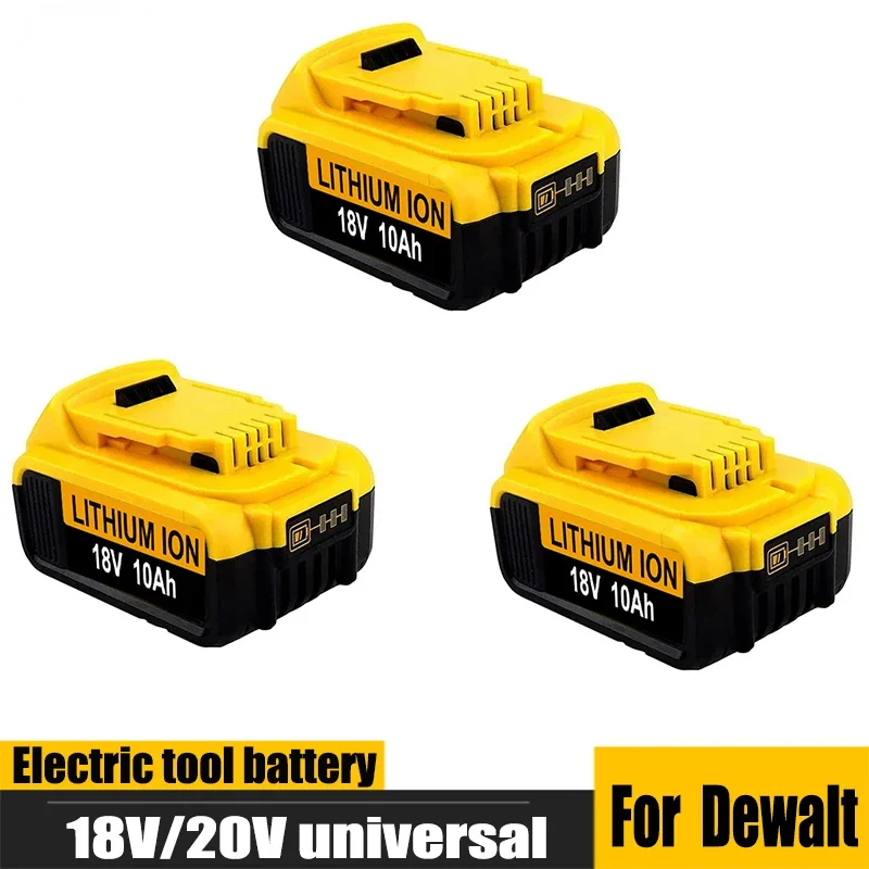 Sostituzione Dell'Utensile Elettrico Della Batteria 3Pcs Alto 18 V 10.0Ah Max Per Batteria Dewalt Dcb184 Dcb181 Dcb182 Dcb200 20V 8A 18Volt 18 V