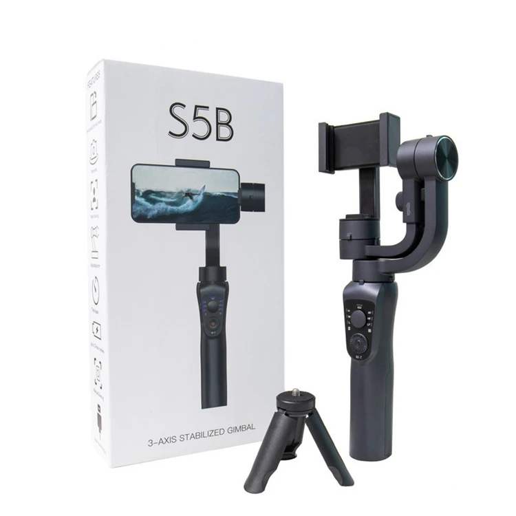 

S5B Face Automatic Tracking Handheld 3 Axis Gimbal Stabilizer for Mobile Phone Video Vlog Shooting with Focus Zoom Button