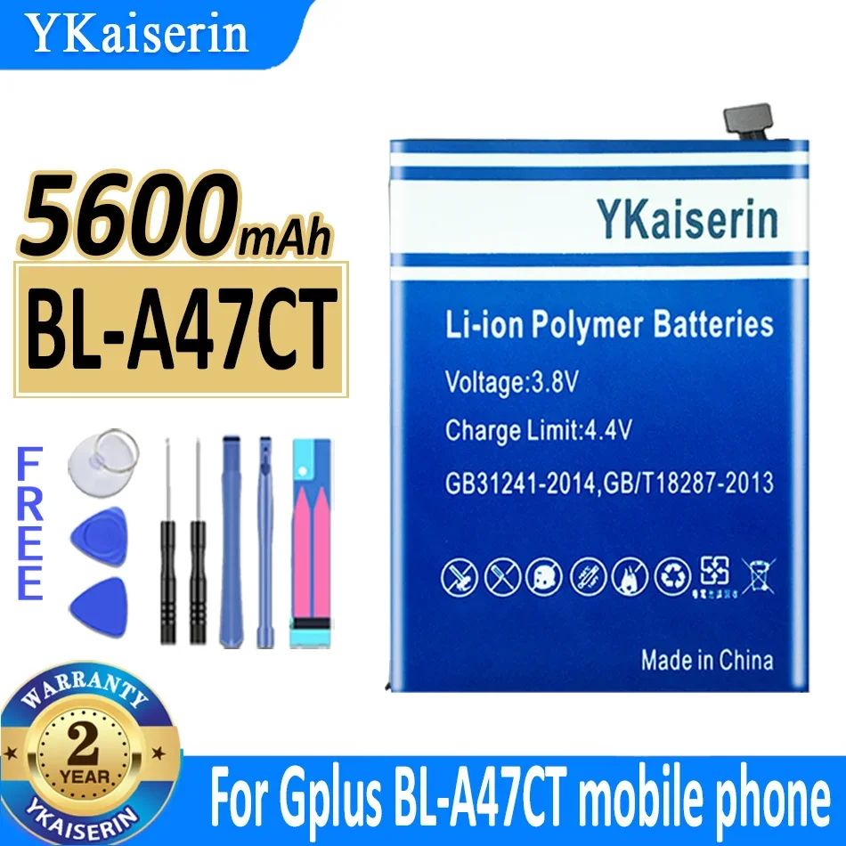 

5600mAh YKaiserin Battery BLA47CT For Gplus G plus BL-A47CT mobile phone Batteries