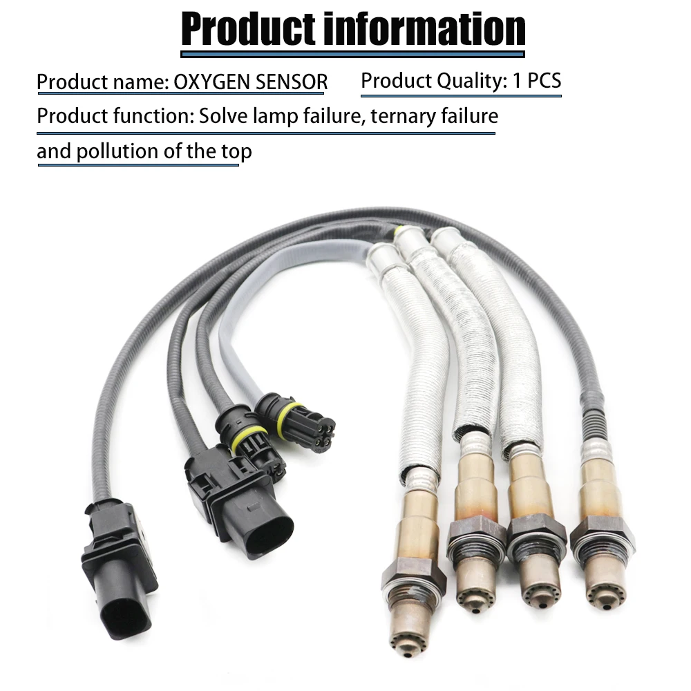 4PCS 11787570481 11787545243 11787535269 11787570104 Up+Downstream O2 Oxygen Sensor For BMW 1 3 120i 320i E90 X1 E84 E81 E82 E87