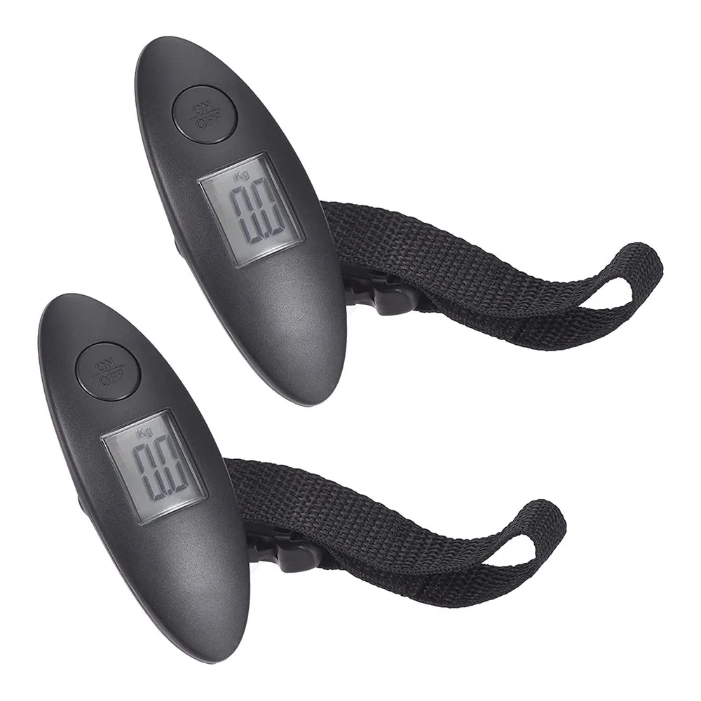 

LCD Digital Luggage Scales 40kg 100g Portable Electronic Travel Suitcase Scale Handled Weight Balance For Baggage and Fishing