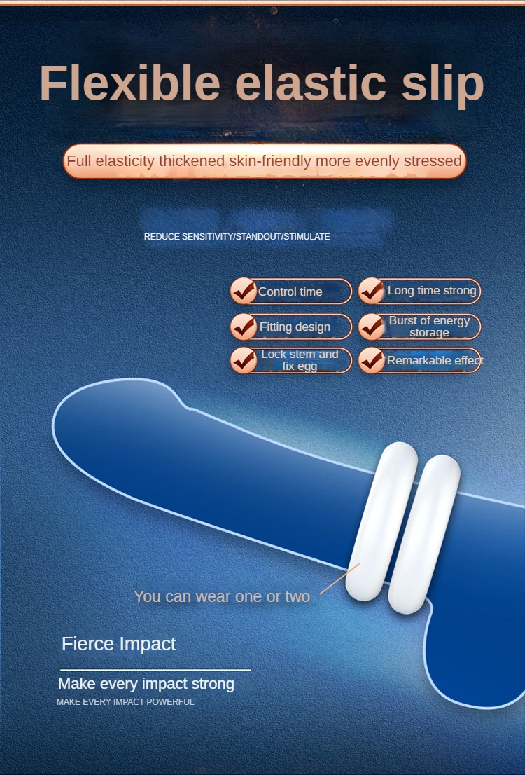 Set d'anneaux de blocage en silicone pour retarder l'éjaculation_voghion.com