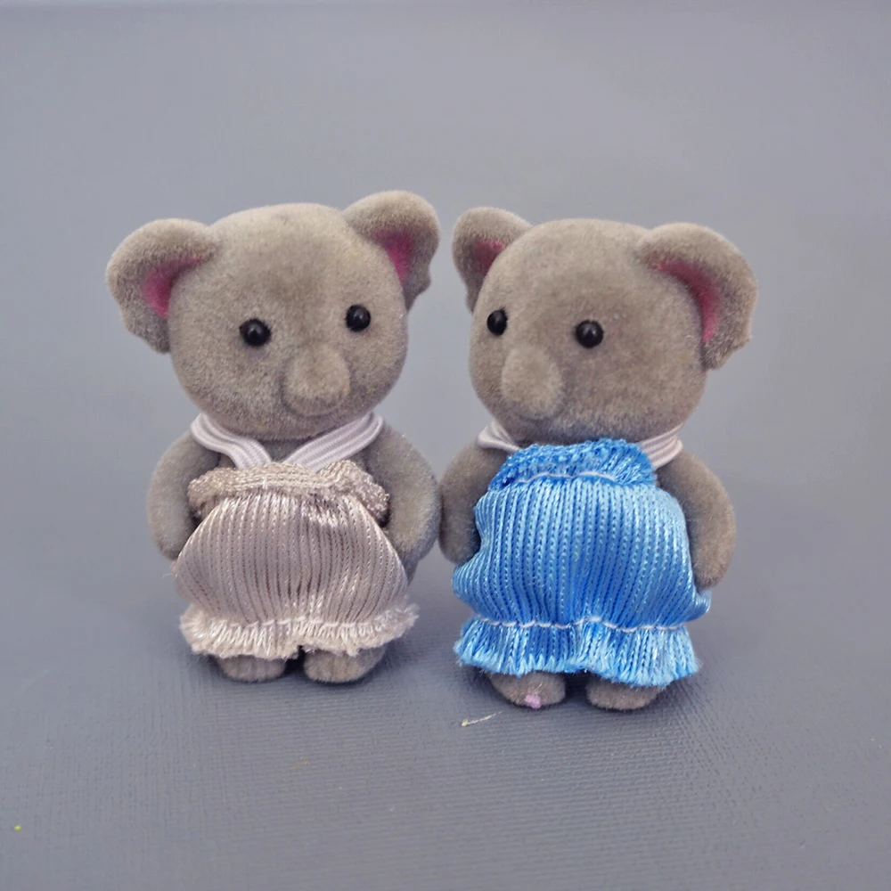 1122PCSFurnitureSimulationForestAnimalBabyToyRabbitFamily