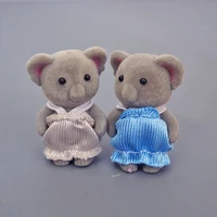 Easter Bunny 1:12 2pcs Furniture Simulation Forest Animal Baby Toy Rabbit Family Dollhouse Character Collection Toys 4.5cm Set 1