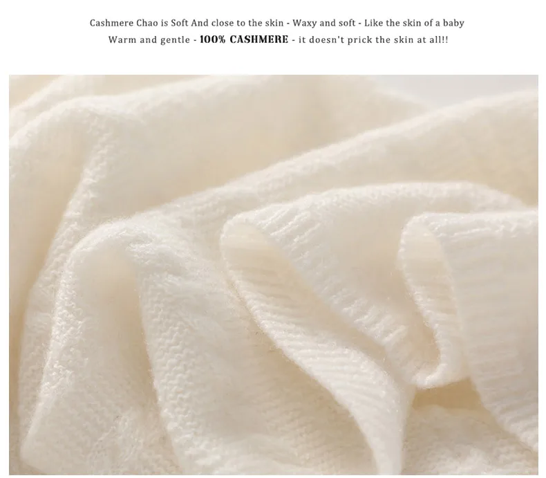 Neuer gestrickter warmer Damen-Halswärmer aus 100 % Kaschmir, verdickt, kältebeständig, warm, Herren-Halstuch, einfarbig, vielseitiger Halswärmer – Detail 11