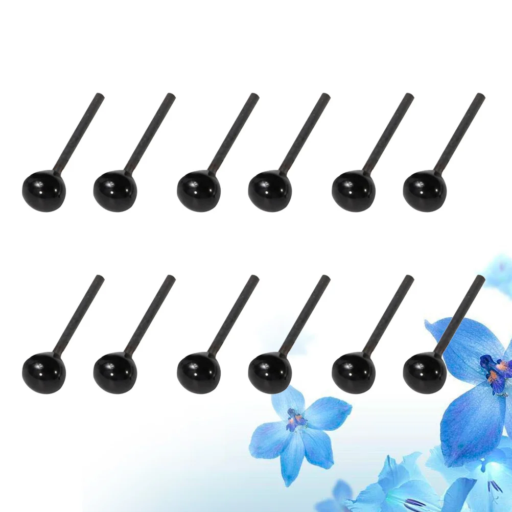 

50 Pairs Plush Eyeball Making Accessories Black Stuffed Animal Eyes DIY Glass Safety