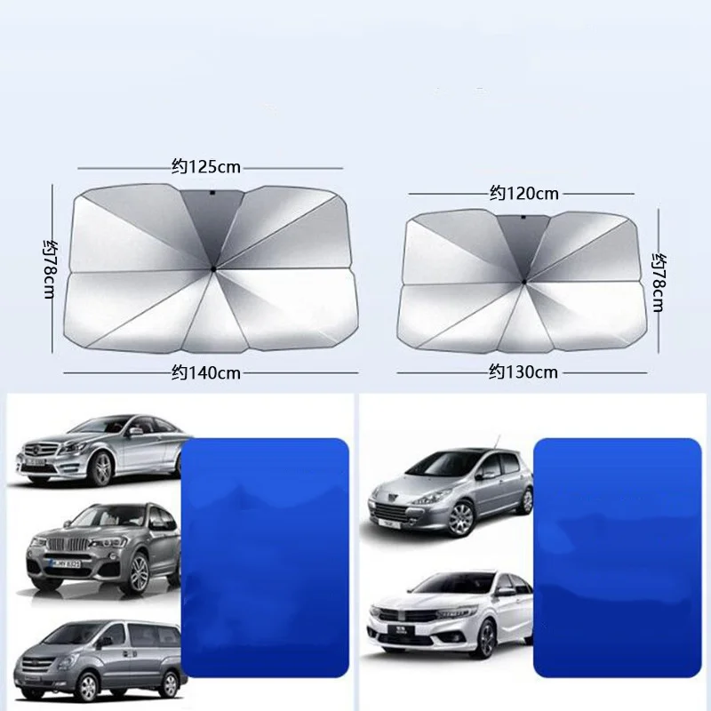 Car Sunshade Umbrella car windshield sunshade Car Sun Shade Protector Parasol Summer Sun Interior Windshield Protection Accessories For Auto Shading