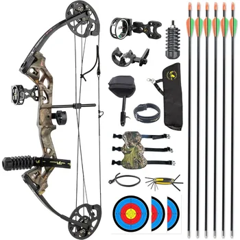 Archery Compound Bow, Compound Bow and Arrow for Youth, Beginner, Adults, Compound Bow Set with Archery Hunting Equipment 1