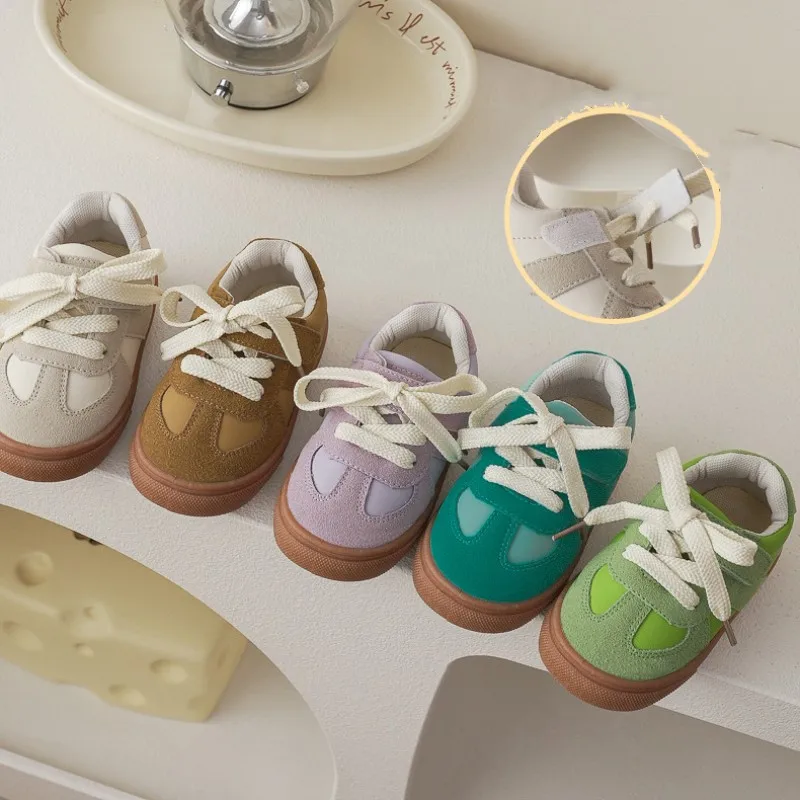 

Children Canvas Shoes Boys Solid Retro Low Top Canvas Shoes Girls Soft Sole Non-slip Fuctional Shoes Size 22-31