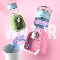 1PC Mini Play House Cartoon Water Dispenser Rotatable and Detachable Cartoon Children’s Beverage Machine Interactive Kids Toys
