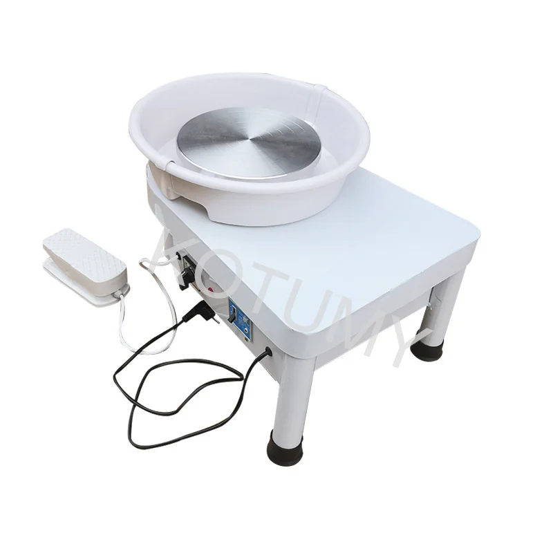 25cm Electric Wheel Pottery Lathes Machine 350W Ceramic Clay Ceramic Wheel Machine DIY 110-220V