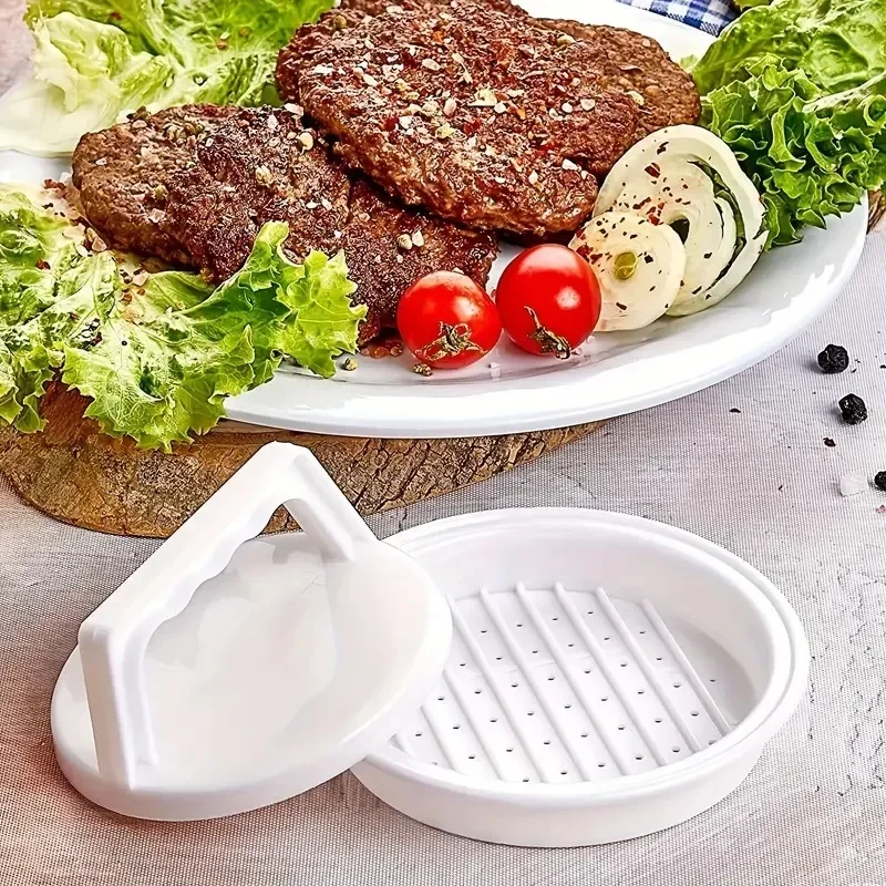1Set Hamburger Filling Machine, Hamburger Filling Mold, Household Disc Rotating Meat Patty Mold, Back To School Kitchen Tools