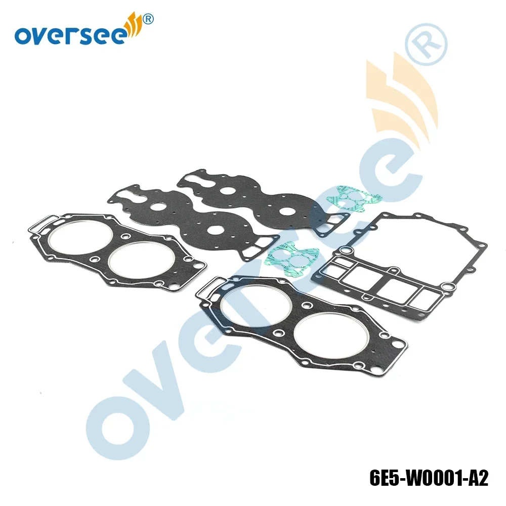 6E5-W0001 Power Head Gasket Kit For Yamaha 2T Outboard Motor V4 15-130HP  6E5-W0001-01  6E5-W0001-A2  6F3-W0001