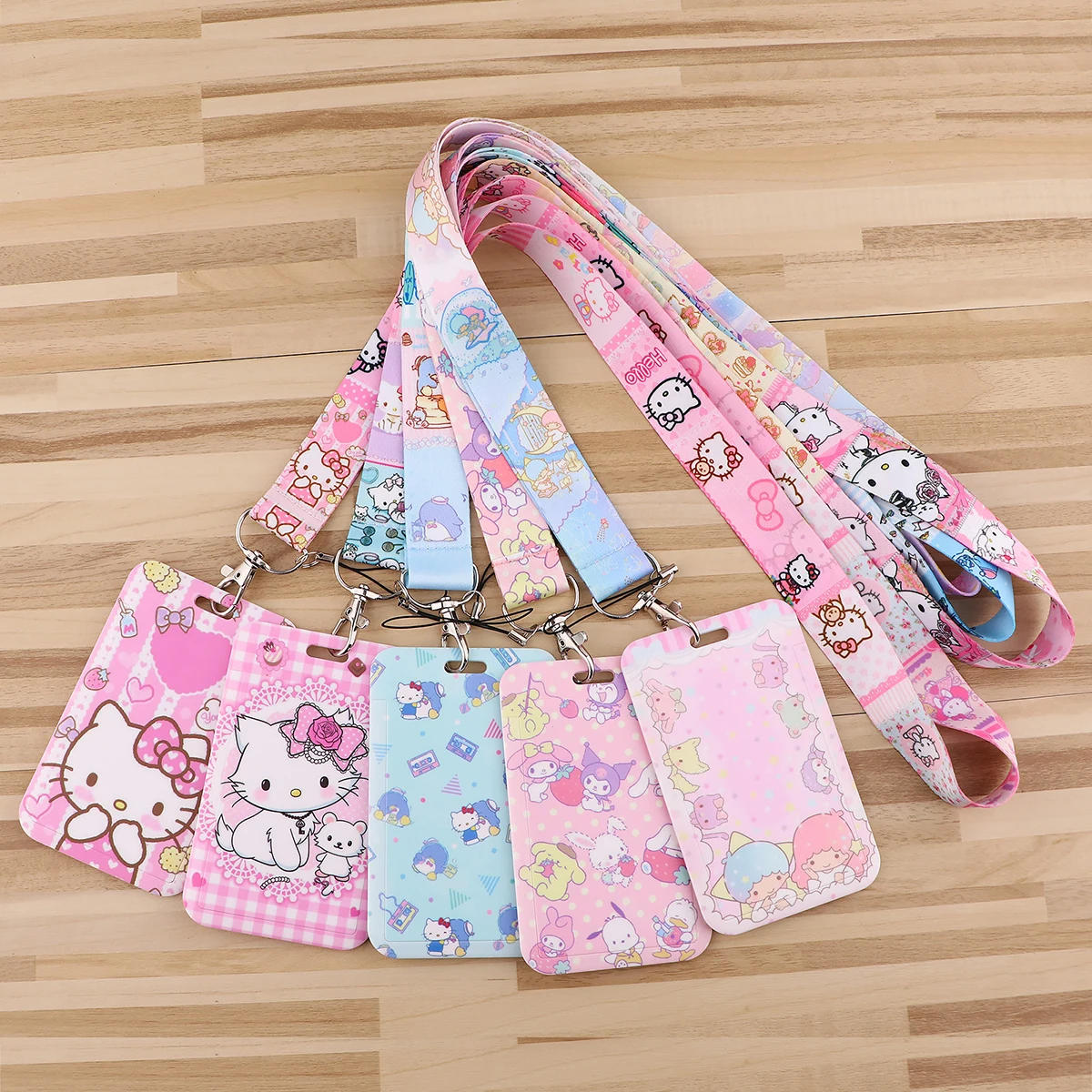 Rabbit Keychain Kawaii Cat Cartoon Anime Lanyards for Key ID Card Gym Cell Phone Strap USB Badge Holder Accessories Gift flowers lanyards for key creative neck strap for card badge gym keychain lanyard key holder diy hanging rope phone strap